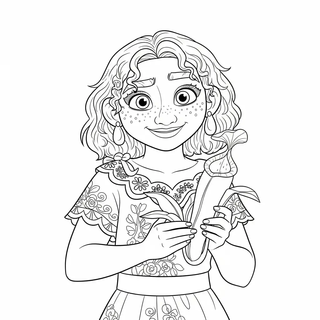 Encanto para colorear para imprimir gratis 1