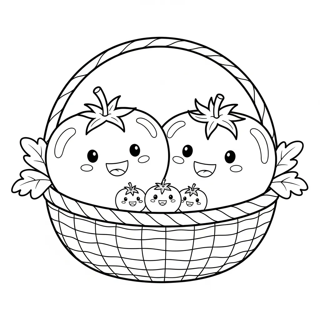 Tomate 16 para colorear para imprimir para niño de 7 años