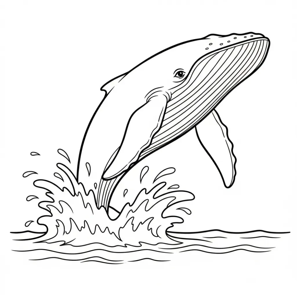 Ballenas 11 para colorear para imprimir para niño de 9 años