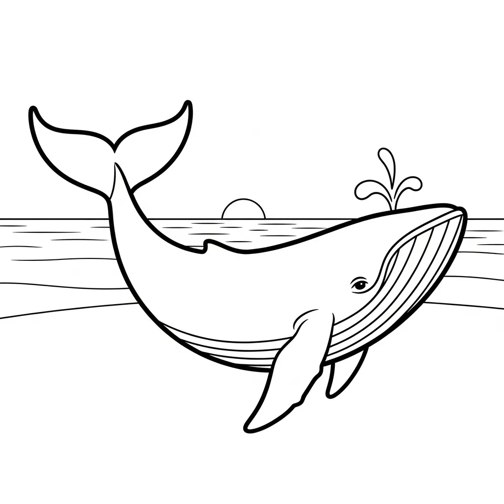 Ballenas 13 para colorear para imprimir pdf gratis