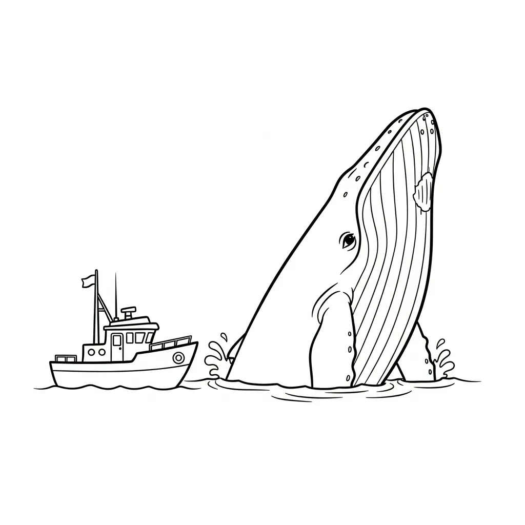 imprimir Ballenas 7 para colorear