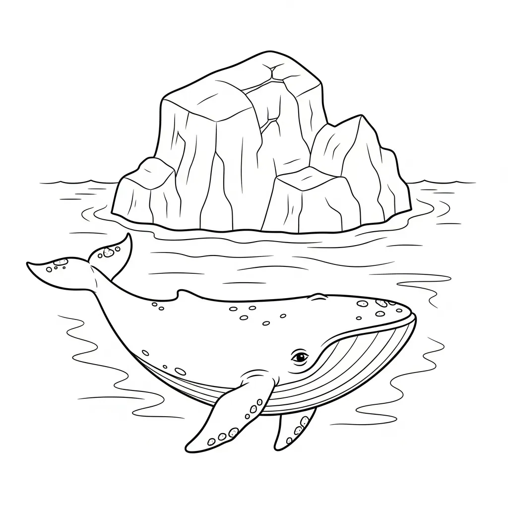 Ballenas 9 para colorear gratis para imprimir