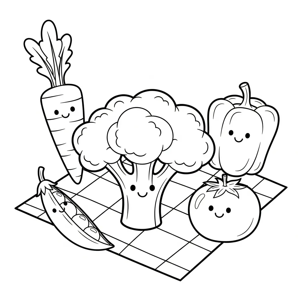 descargar Brocoli 16 para colorear gratis