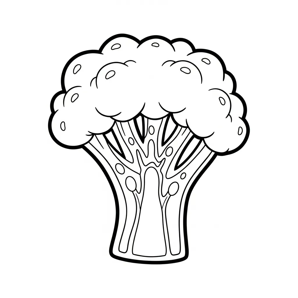 Brocoli 19 para colorear y dibujos