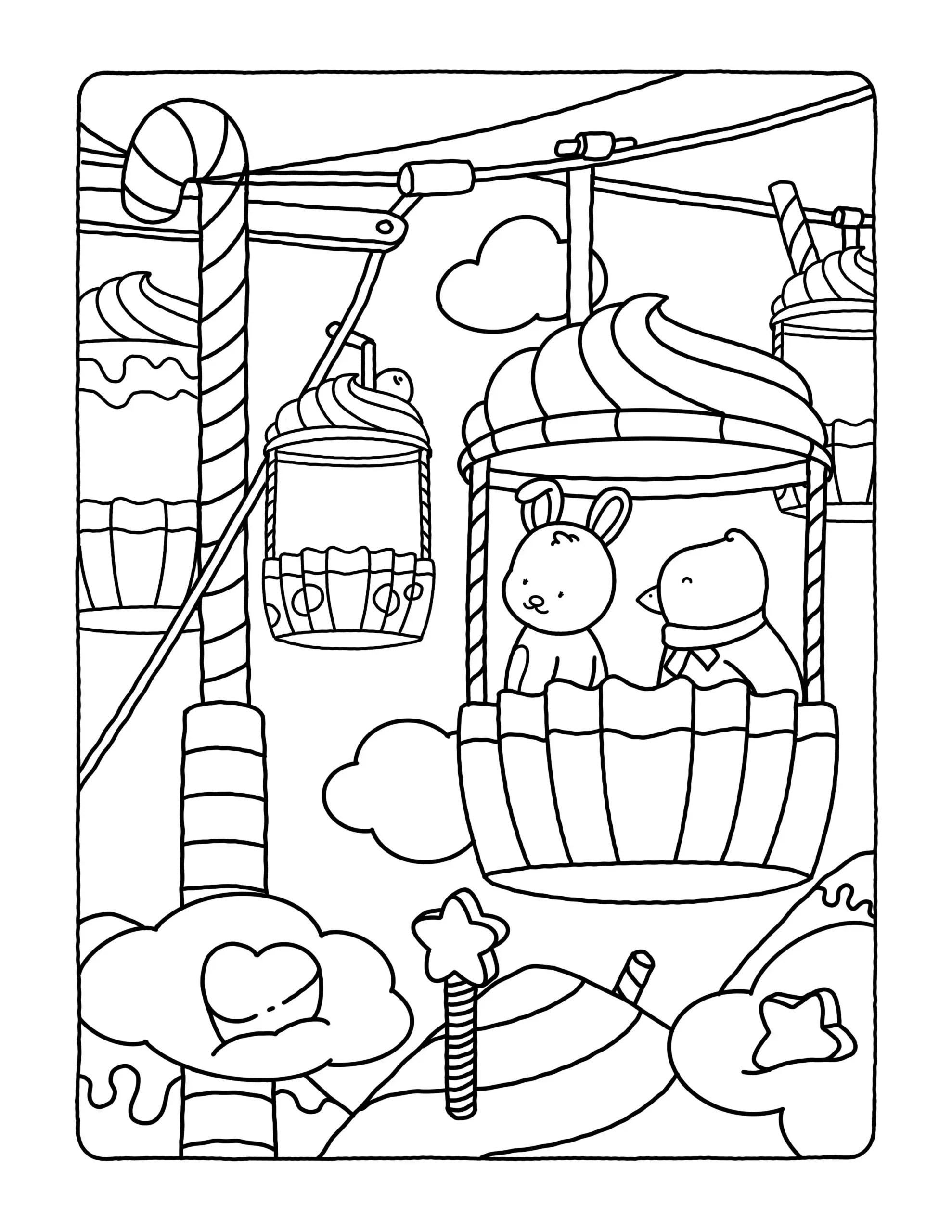 Browmies Dessert Wonderland para colorear en línea