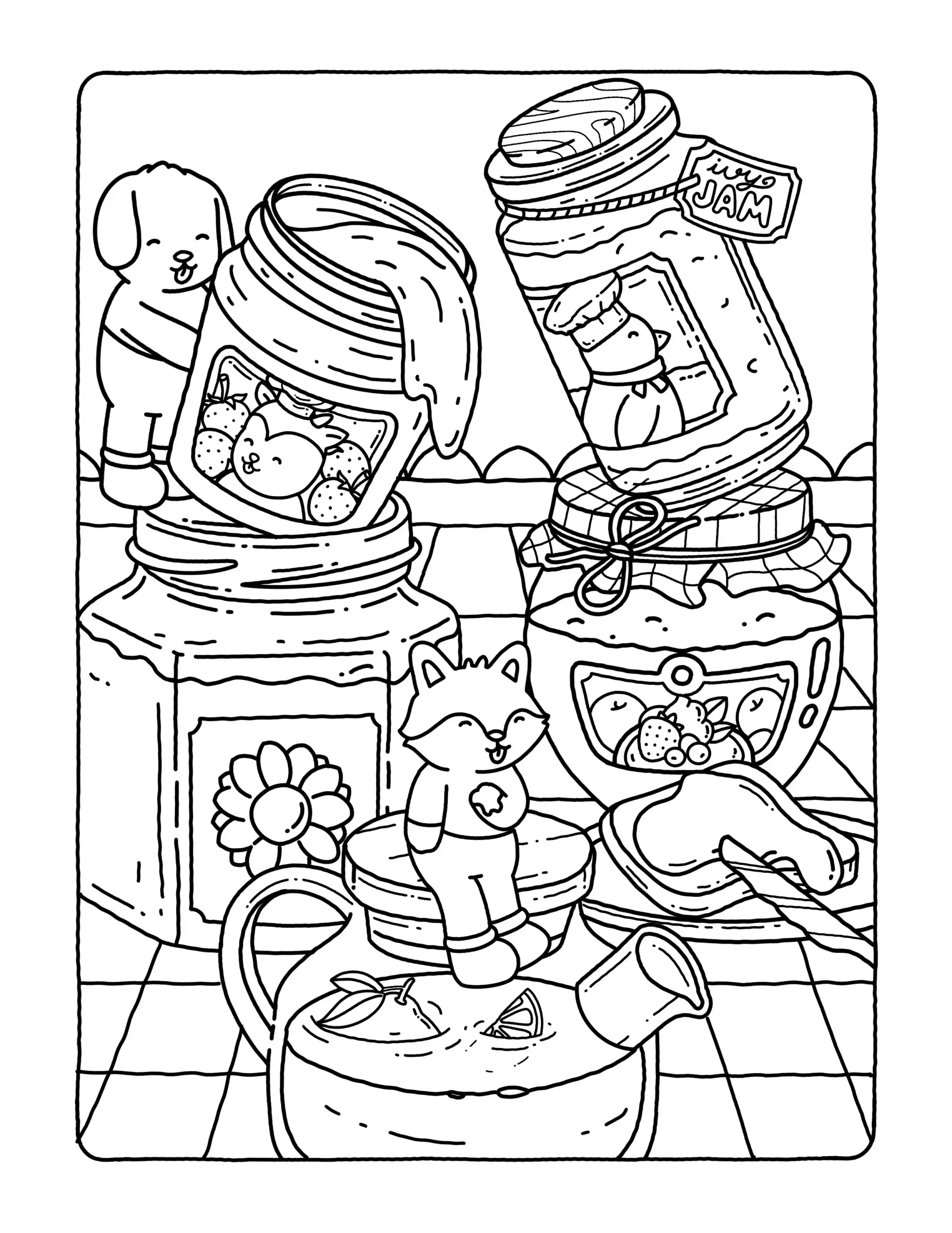 Browmies Dessert Wonderland para colorear y recortar