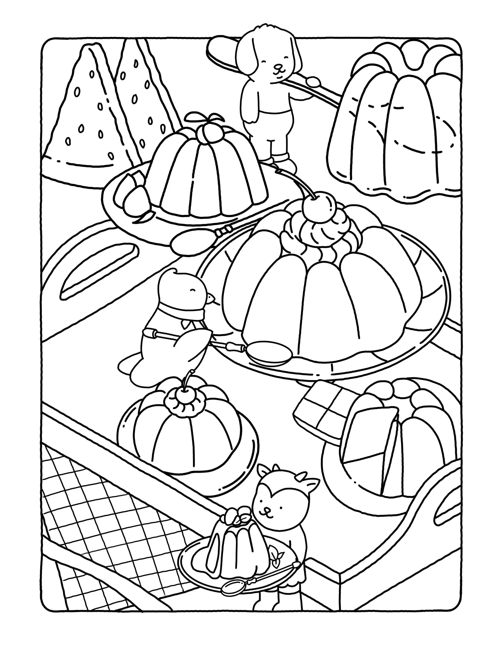 Browmies Dessert Wonderland para colorear para imprimir