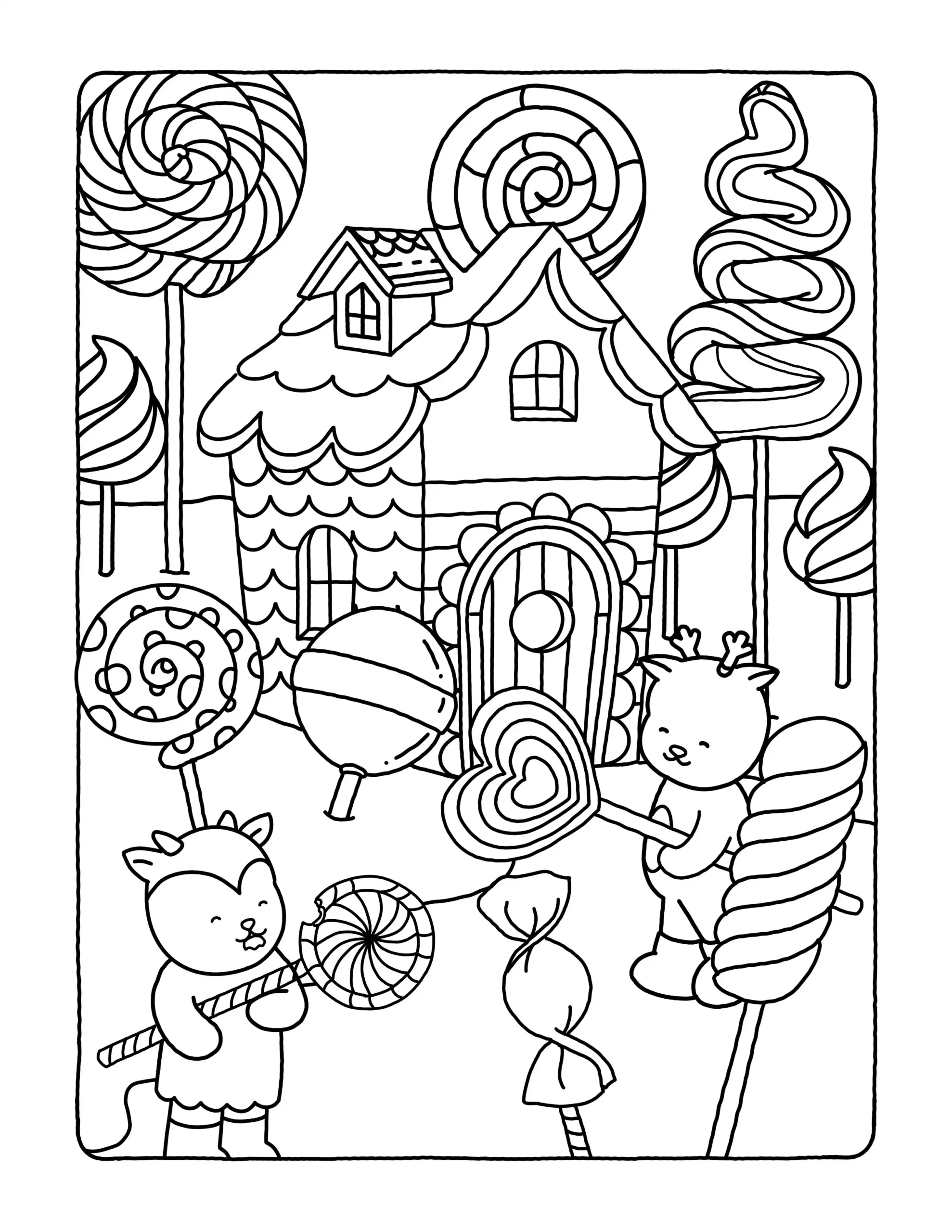 Browmies Dessert Wonderland para colorear y recortar 1