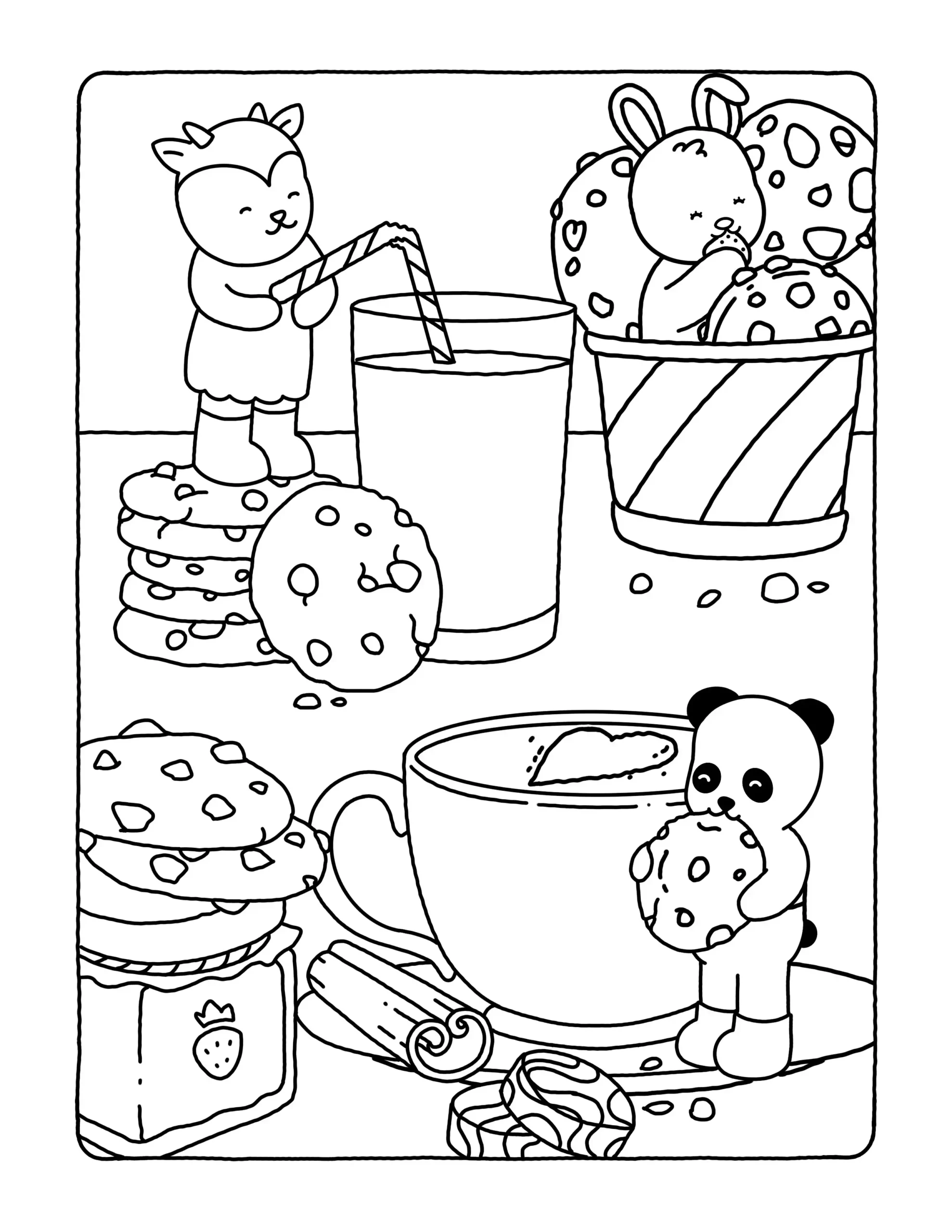 Browmies Dessert Wonderland para colorear en línea para niño