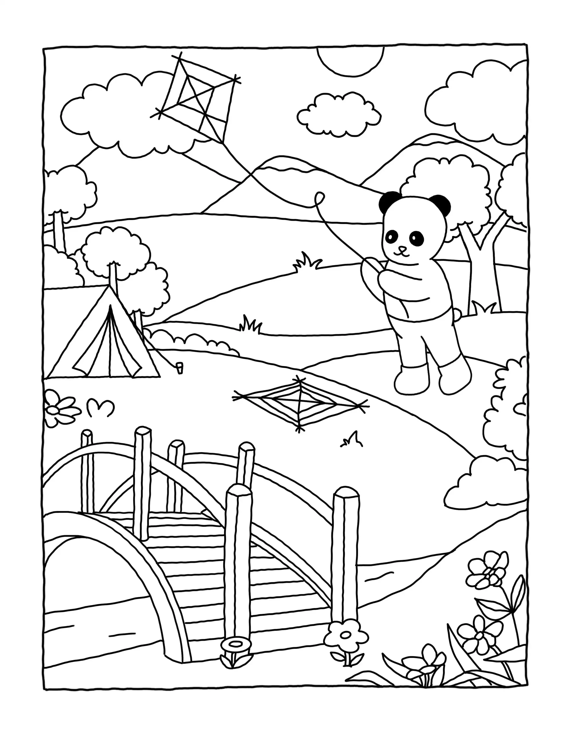 Browmies Interior para colorear y recortar para imprimir