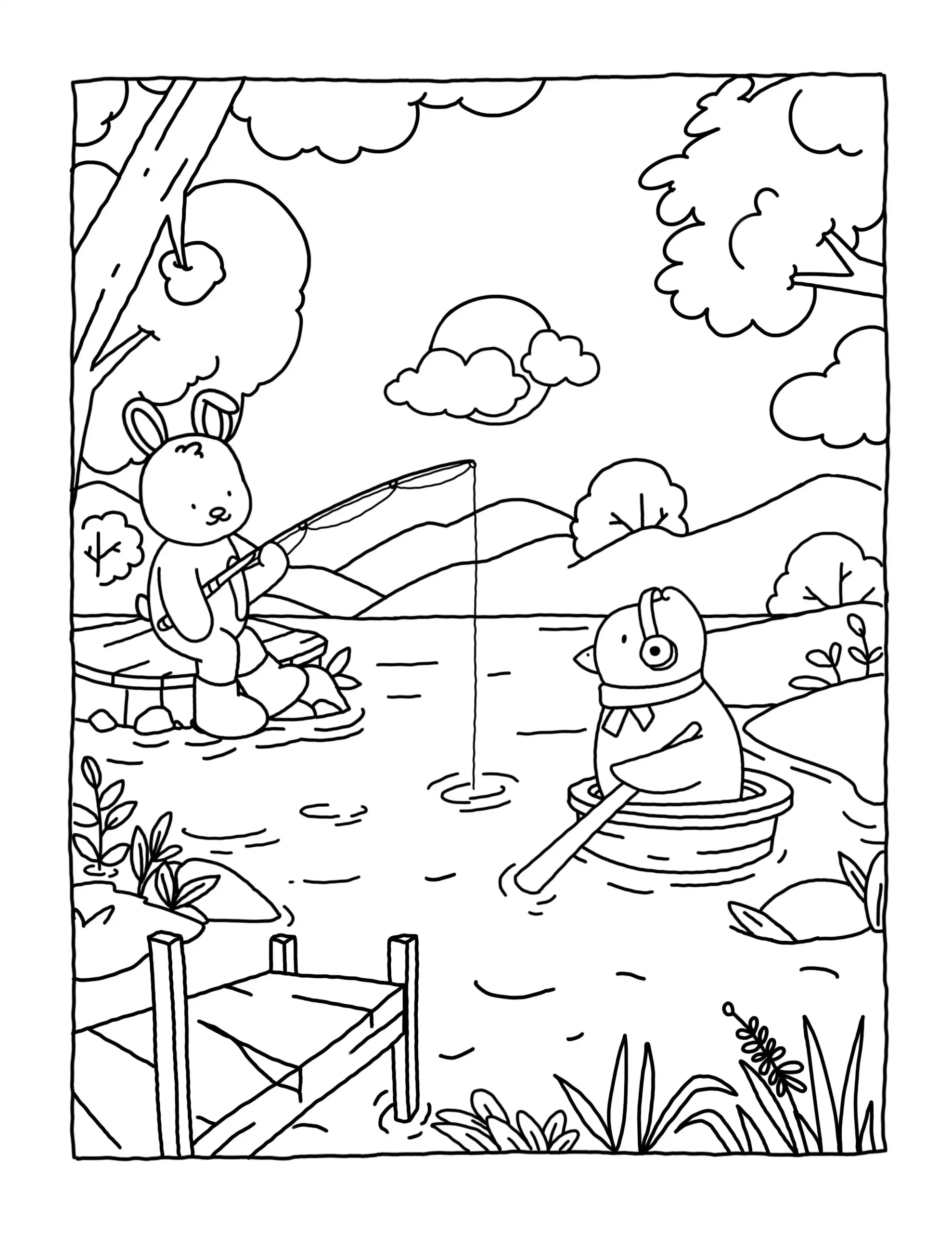 Browmies Interior para colorear para imprimir pdf gratis 2