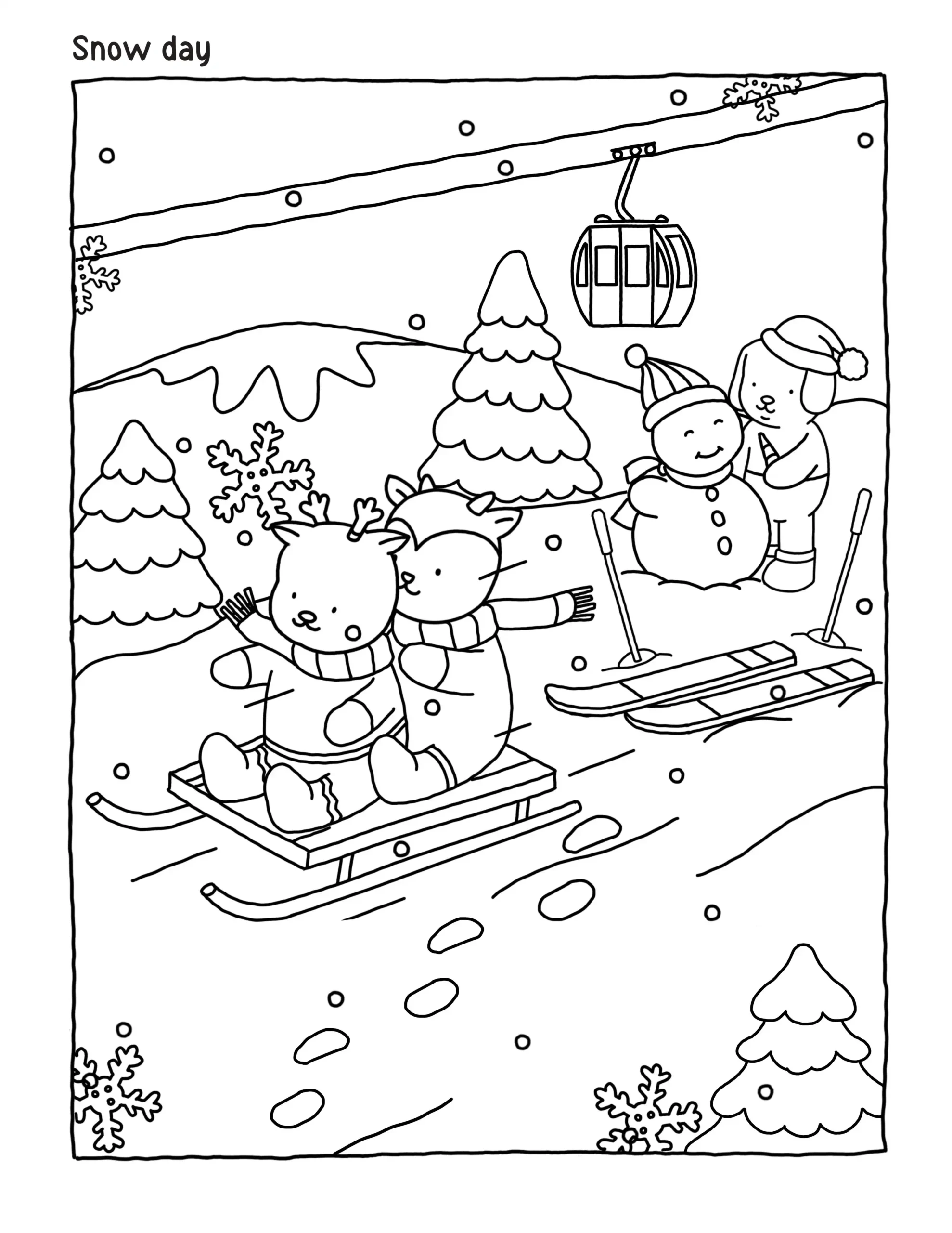 Browmies Interior para colorear para niño de 10 años