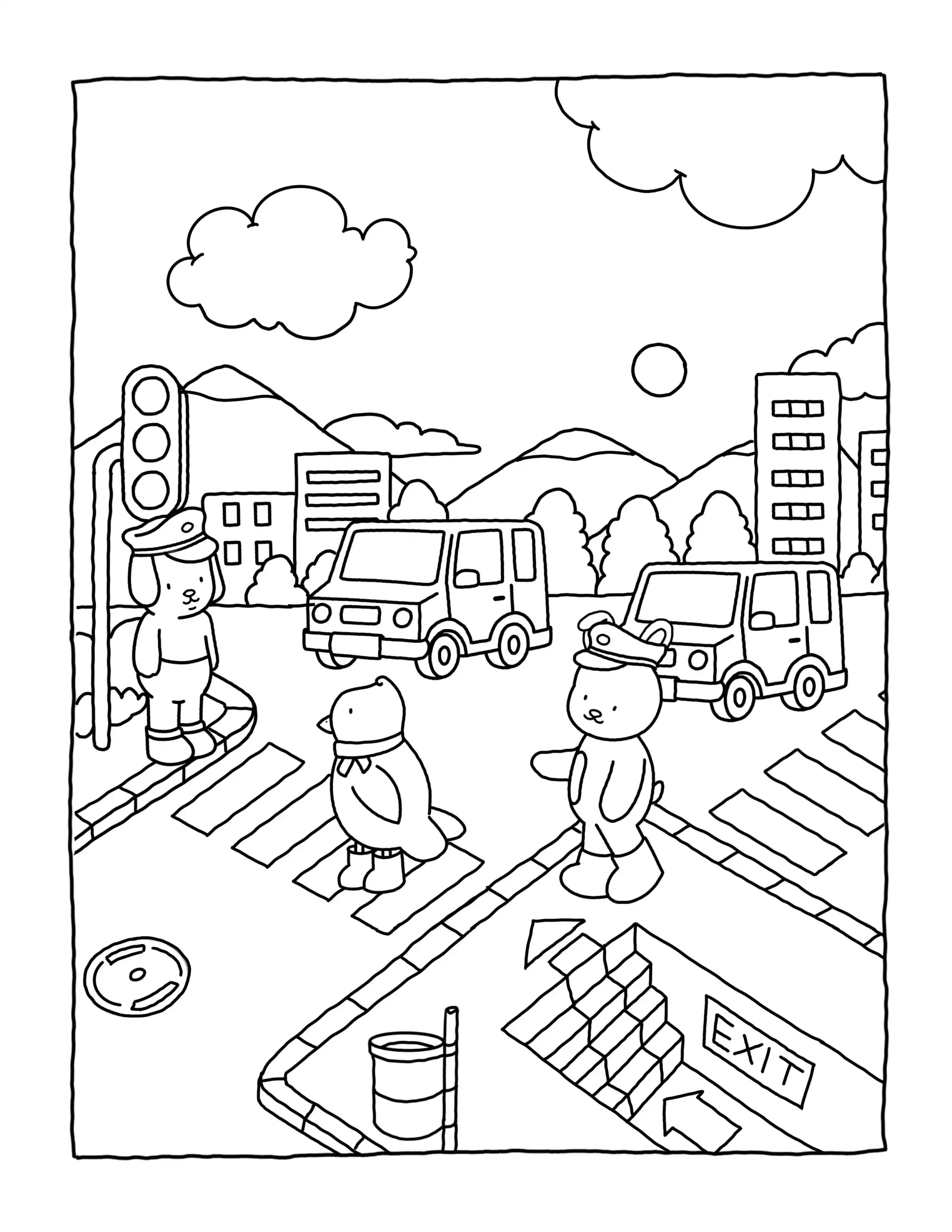 imprimir Browmies Interior para colorear gratis