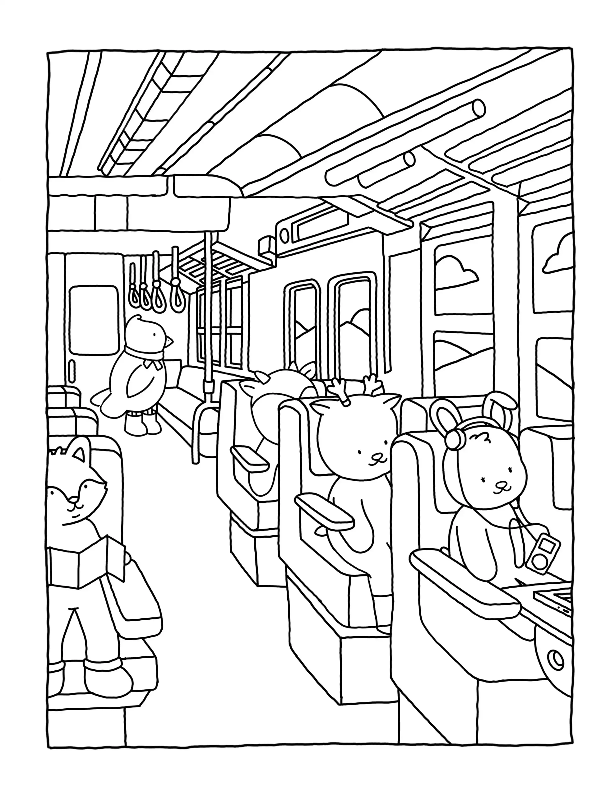 Browmies Interior para colorear para imprimir para niño de 4 años