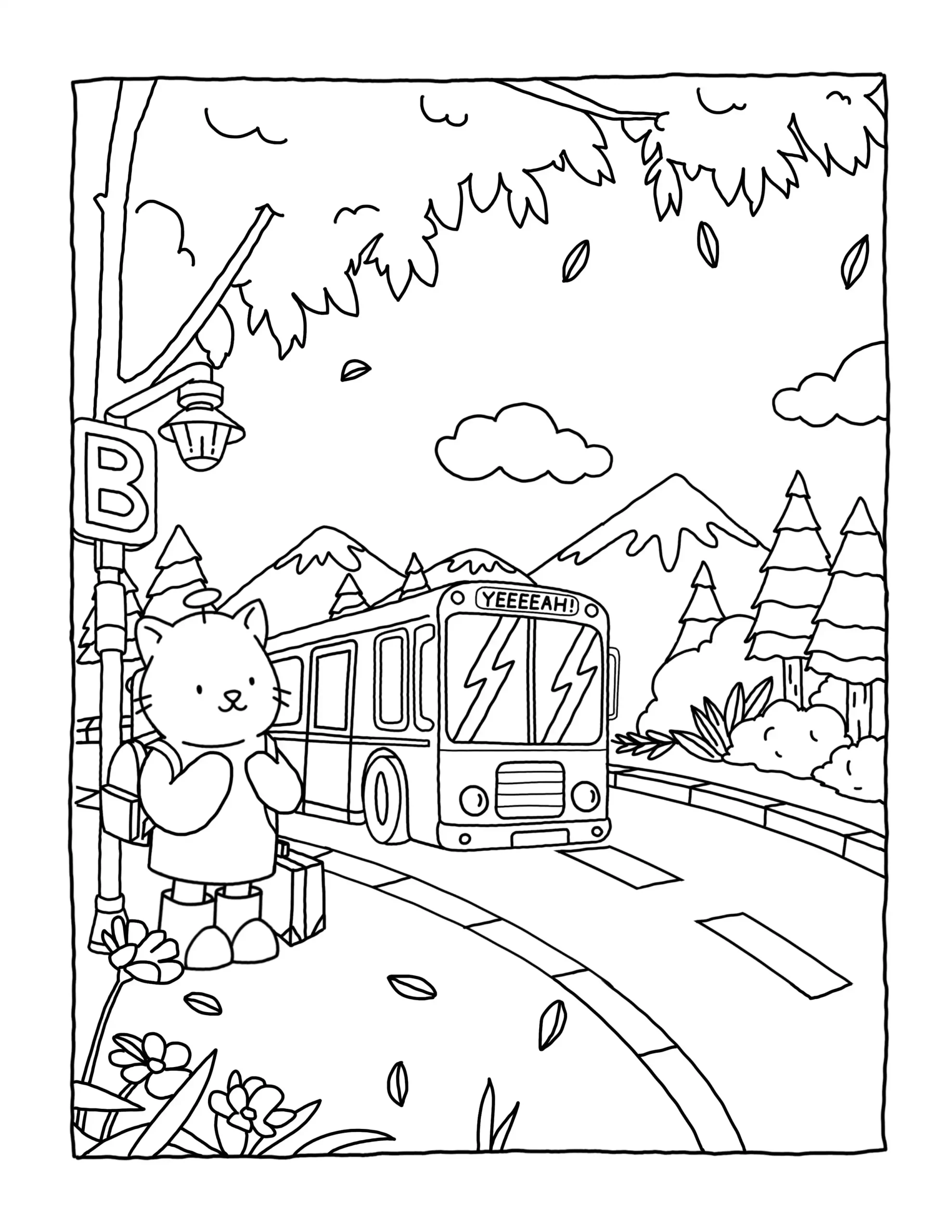 Browmies Interior para colorear para niño de para imprimir