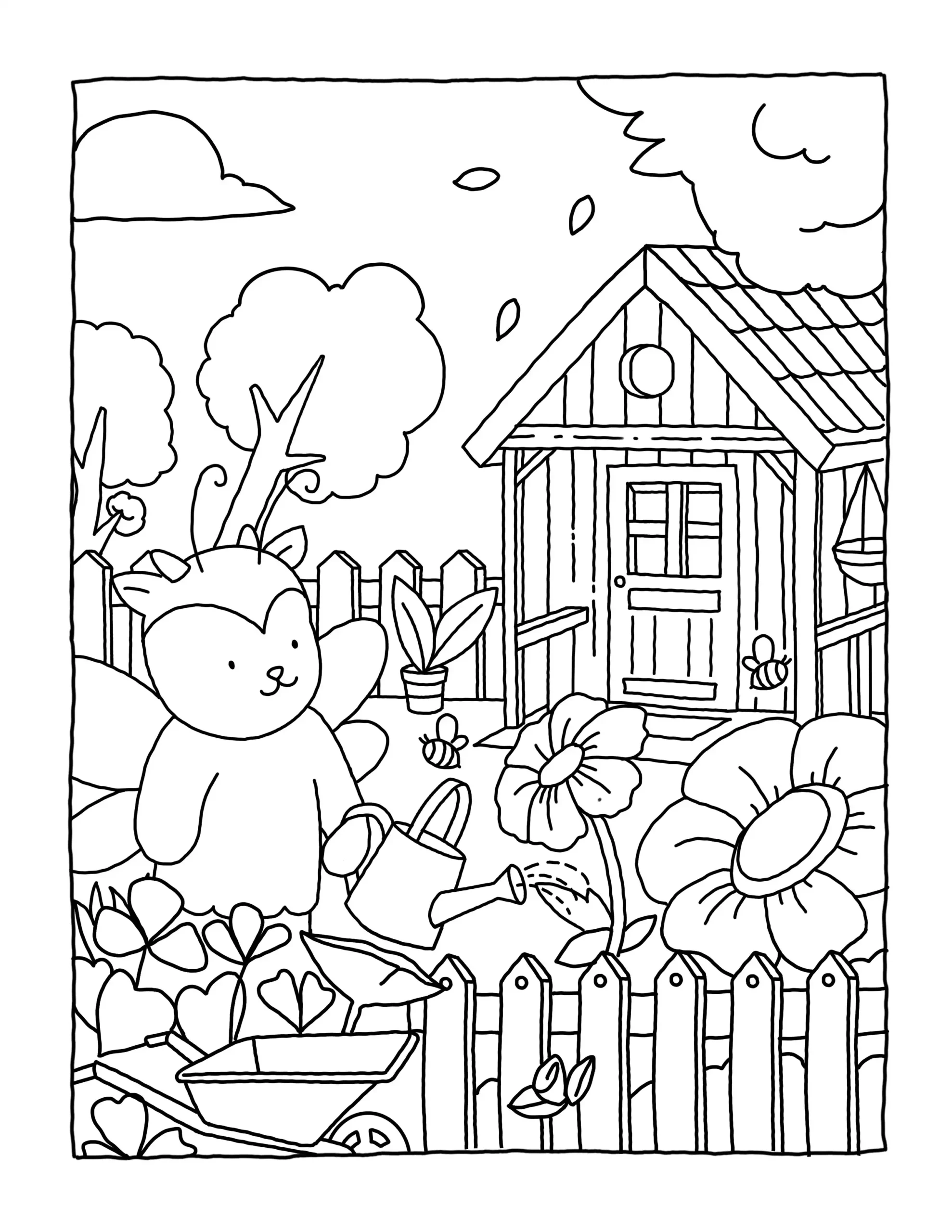 Browmies Interior para colorear para imprimir para niño de 6 años