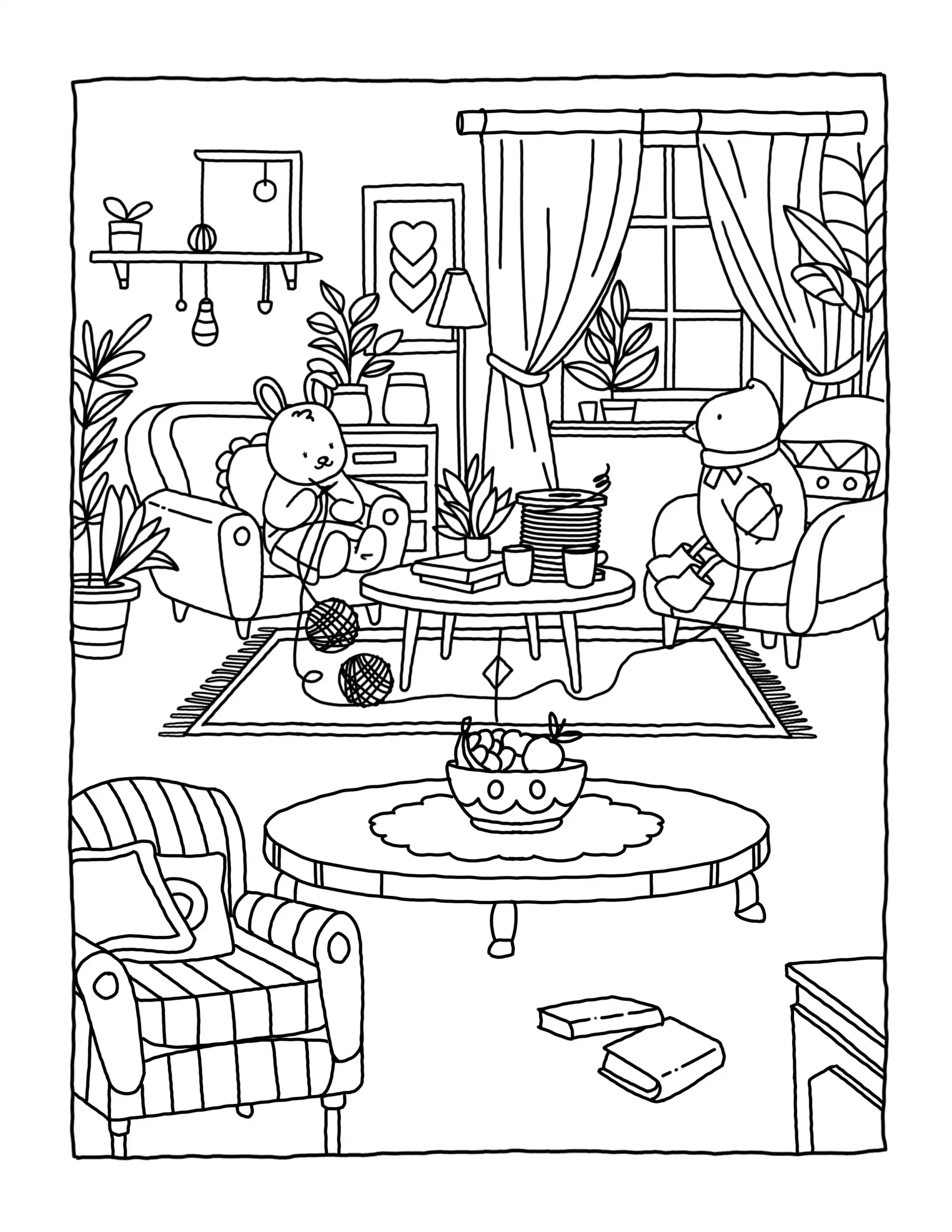 Browmies Interior para colorear para imprimir para niño de 7 años