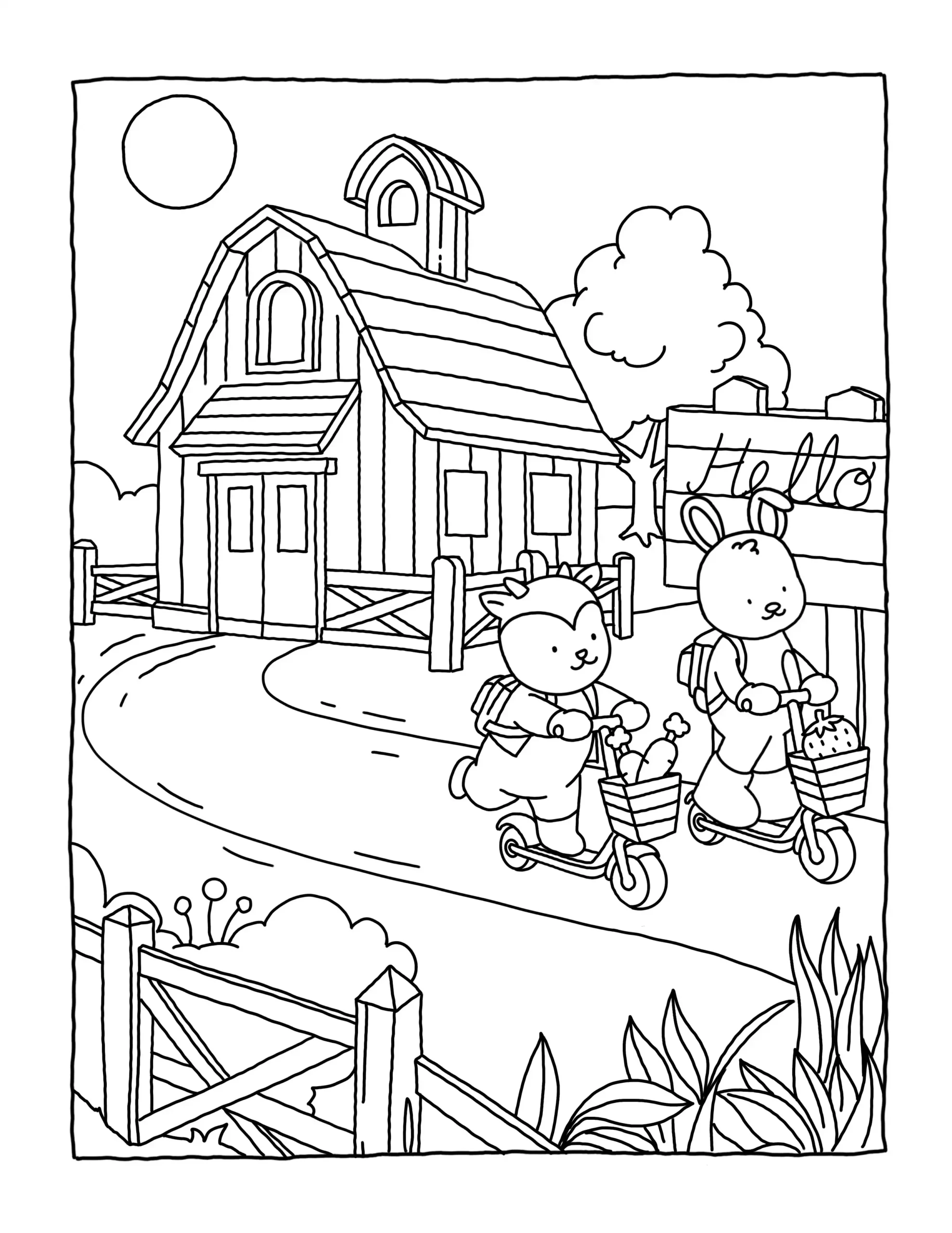 Browmies Interior para colorear para imprimir a4