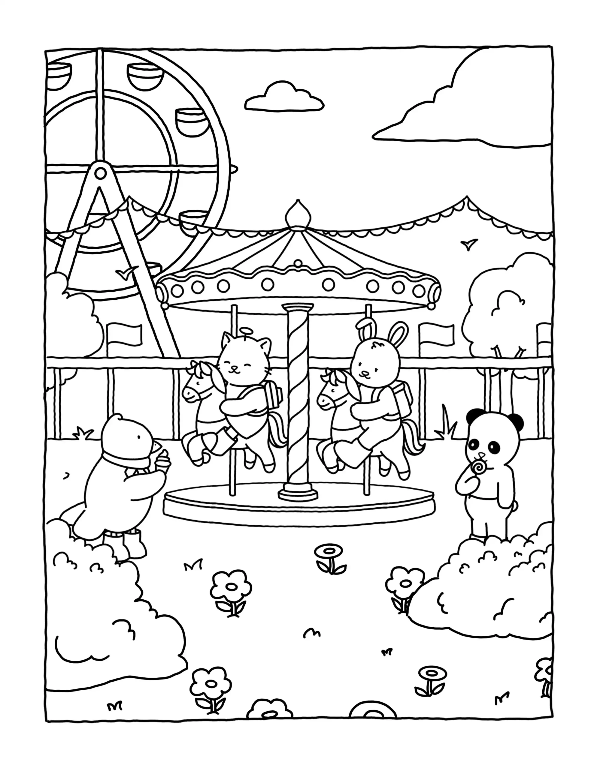 Browmies Interior para colorear para niño de 6 años