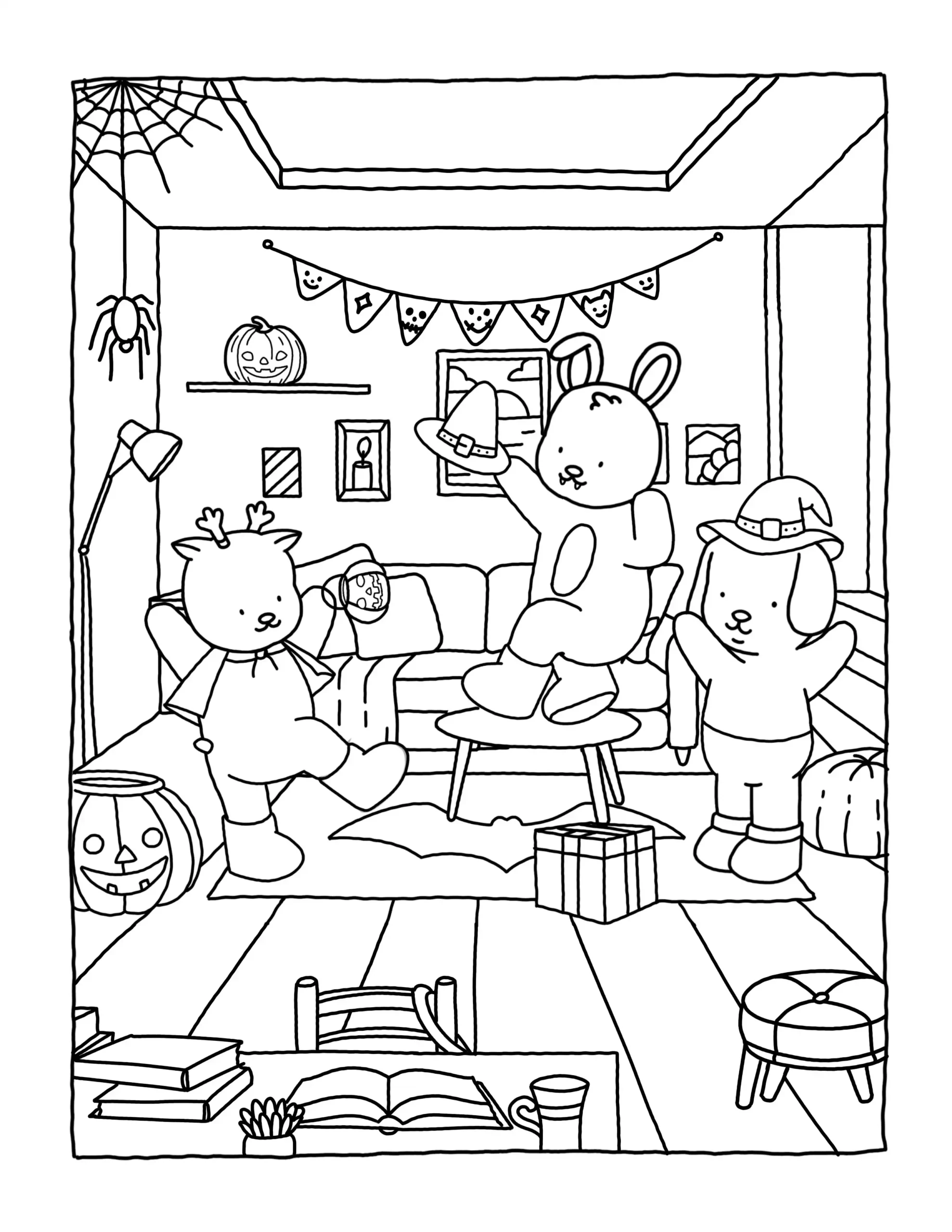 Browmies Interior para colorear para imprimir para niño de 9 años