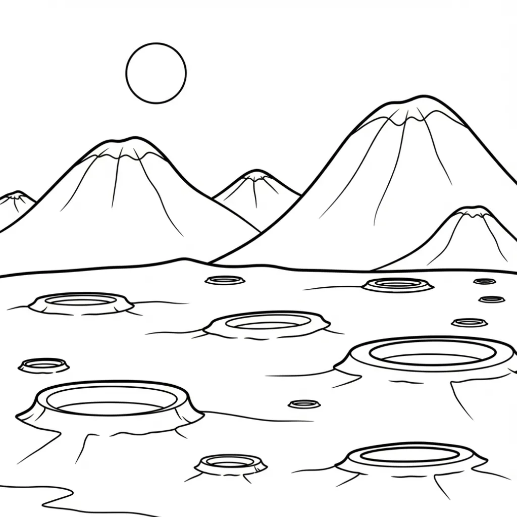 Luna 16 para colorear en línea