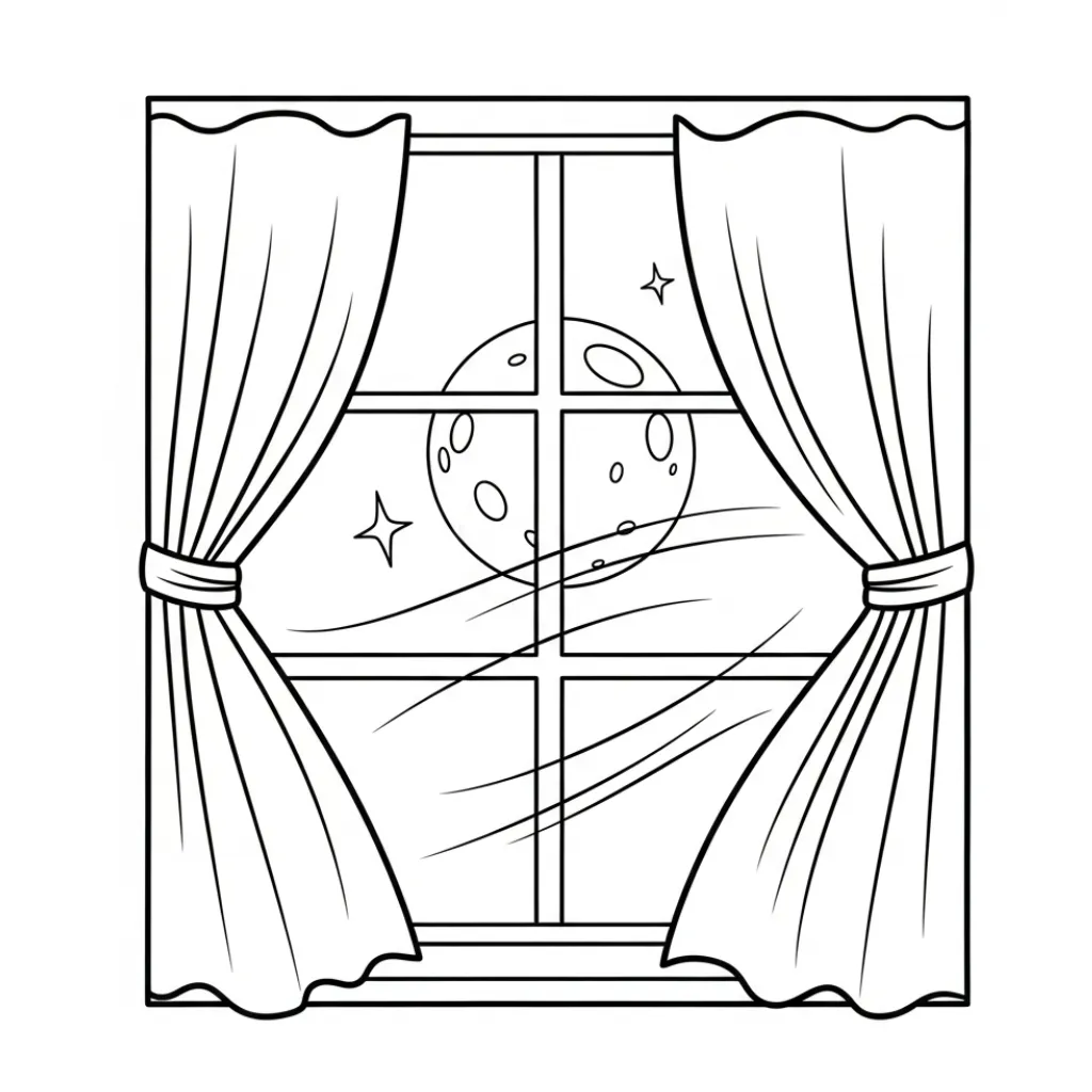 imagen para colorear Luna 7 niño