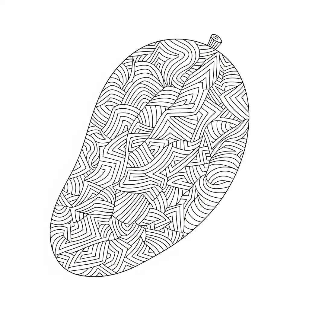 Mango para colorear de para niños