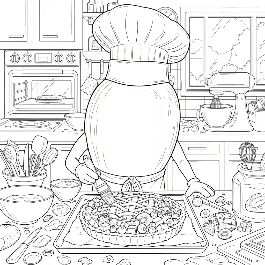 Mango para colorear para imprimir gratis pdf 1