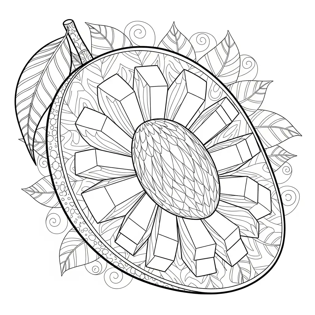 Mango para colorear para imprimir para niños