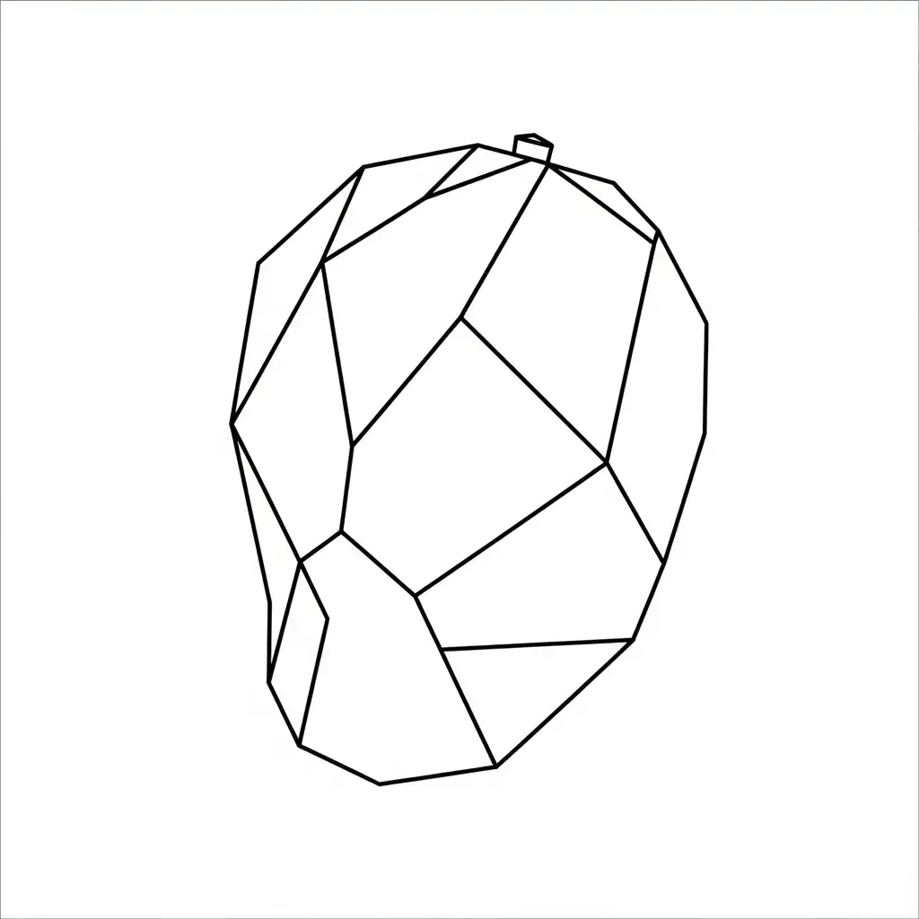 Mango para colorear para imprimir 1