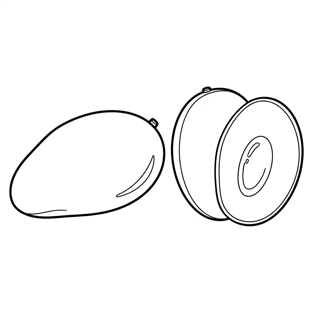 Mango para colorear para imprimir para niño de 6 años