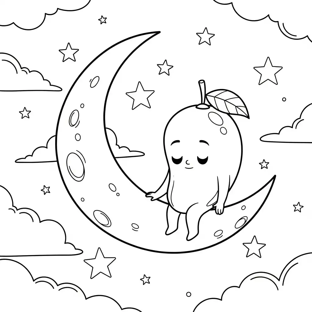 Mango para colorear para niño de 10 años