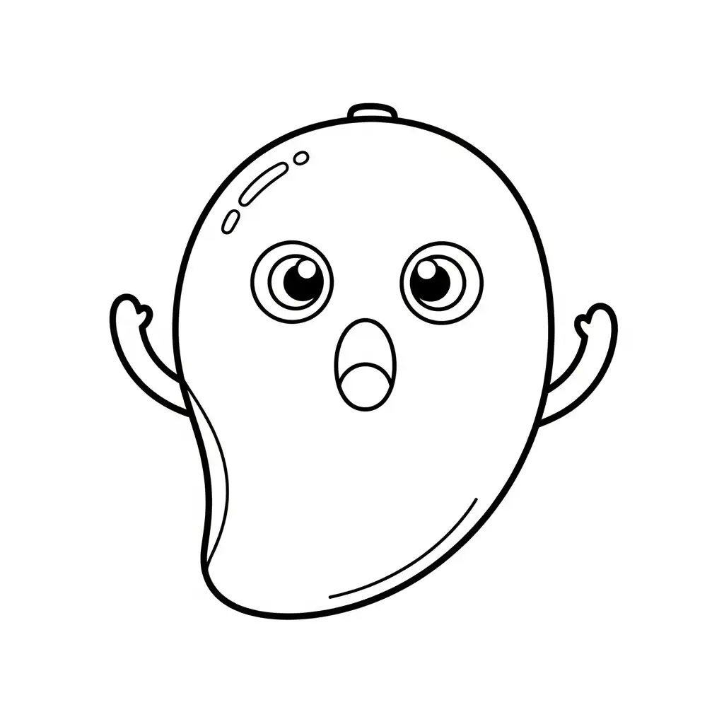 Mango para colorear para imprimir para niño de 10 años